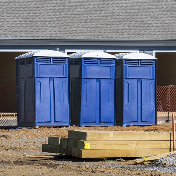 how can i report damages or issues with the porta potties during my rental period in South Berwick